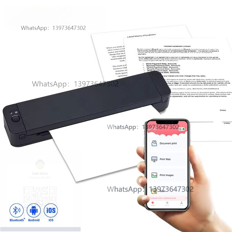 Thermal Printer - Nouvelle imprimante A4 Portable 300dpi imprimante