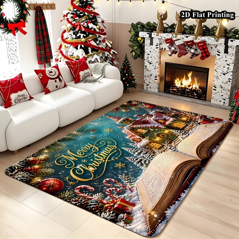 1 tapis de Noël plat 2D, motif - Commercial Book Printing Machines avis et prix