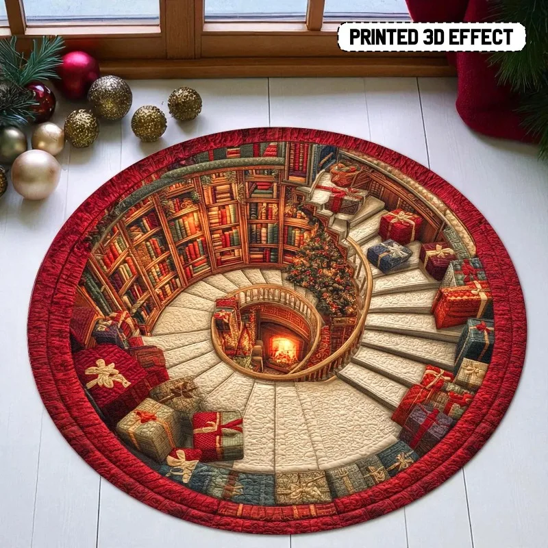 Tapis rond imprimé 3D motif bi - Commercial Book Printing Machines avis et prix