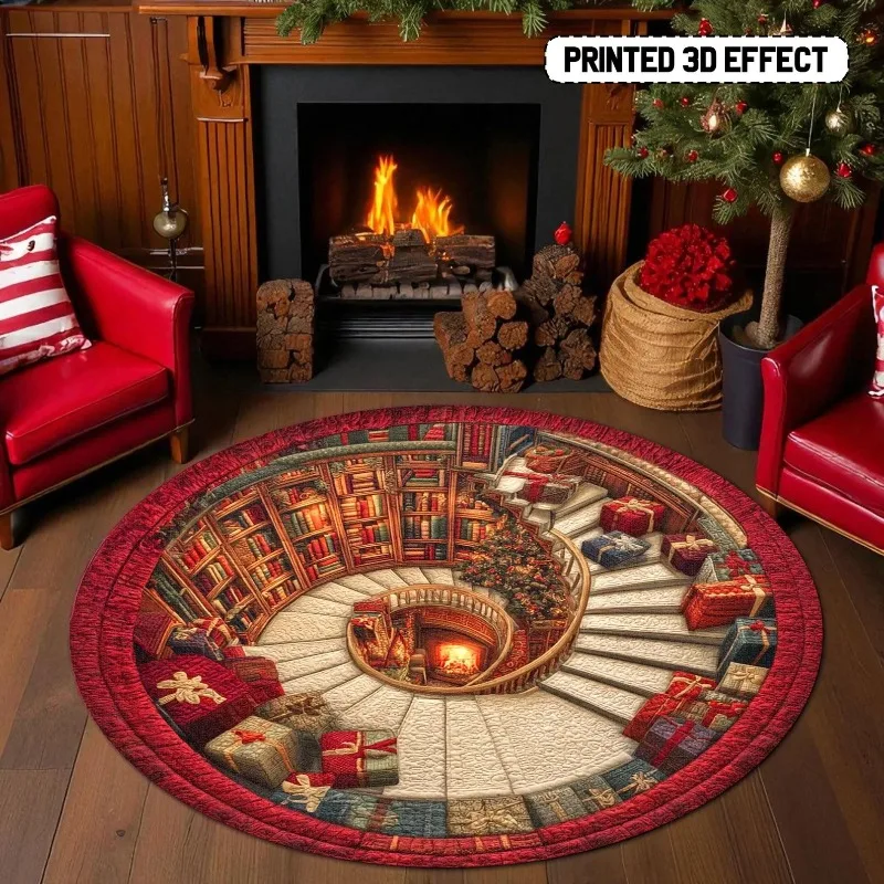 Tapis rond imprimé 3D motif bi - Commercial Book Printing Machines avis et prix